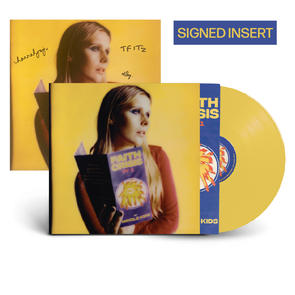 Middle Kids / Faith Crisis Pt 1 LP Yellow Vinyl with Signed LP Sized Insert