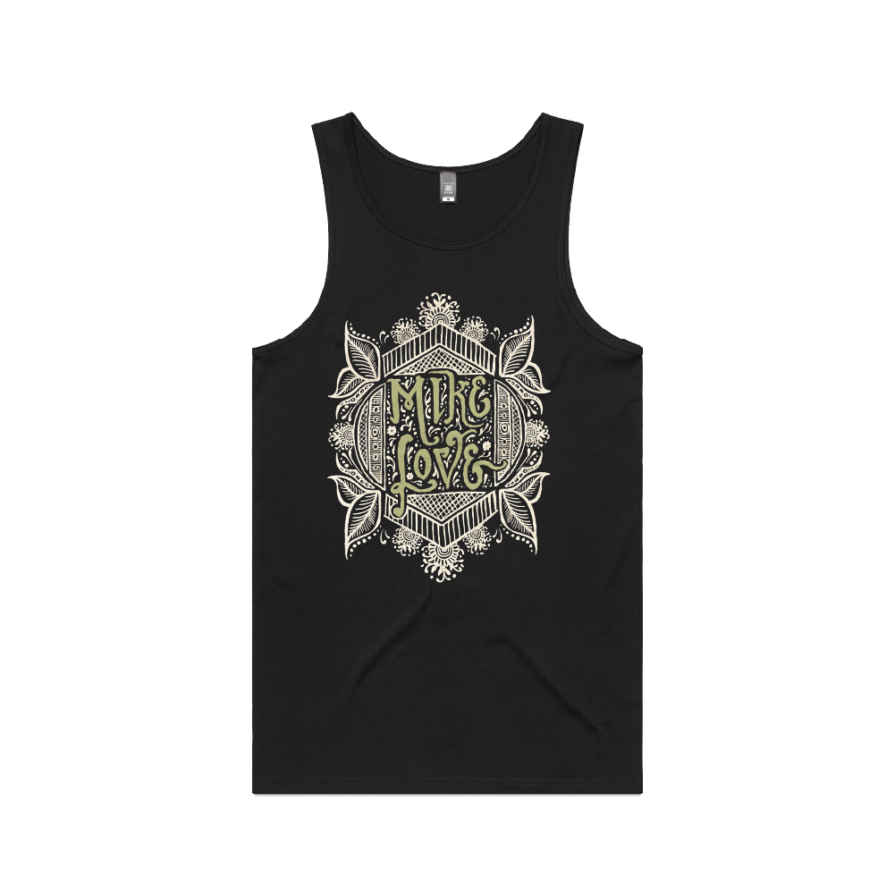 Mike Love / Green Logo Singlet