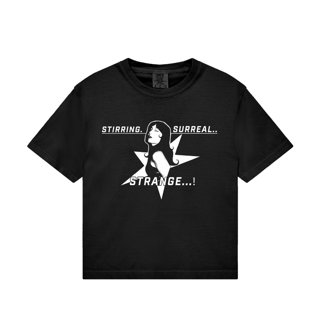 Milly Strange / Strange...! Black Crop T-Shirt