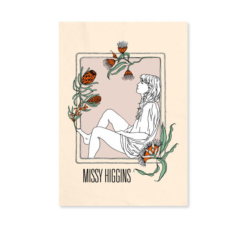 Missy Higgins / Nicola Tea Towel White