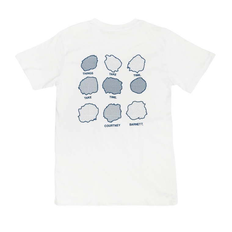 Courtney Barnett / 'Things Take Time' Monochrome White T Shirt