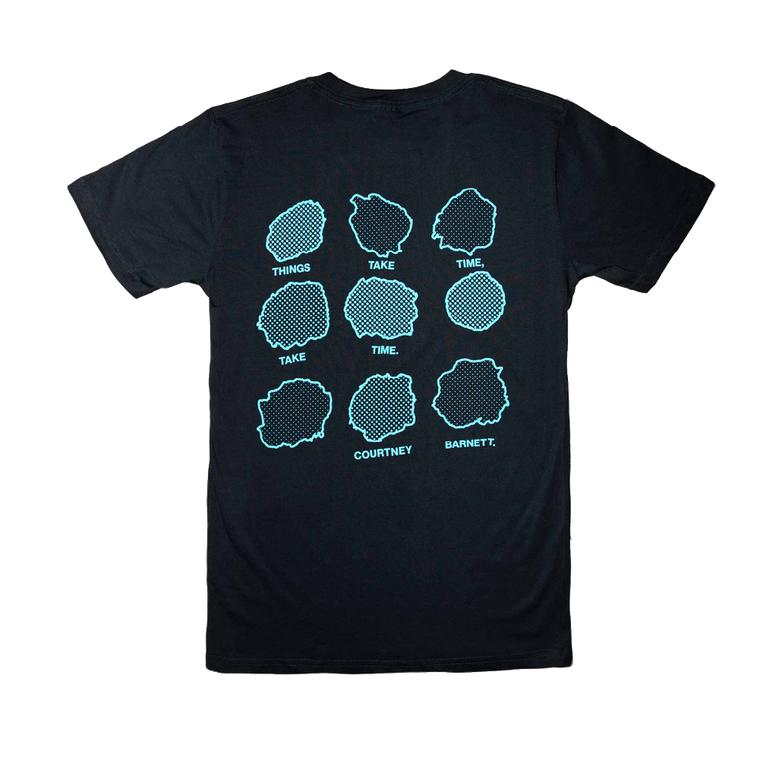 Courtney Barnett / 'Things Take Time' Monochrome Navy T Shirt