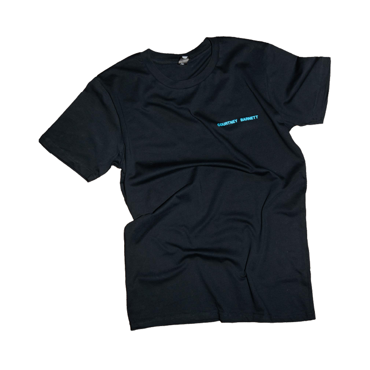 Courtney Barnett / 'Things Take Time' Monochrome Navy T Shirt