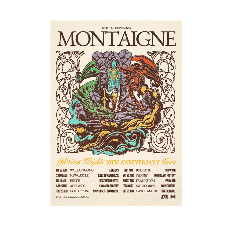 Montaigne / Glorious Heights 10th Anniversary Tour A3 Poster
