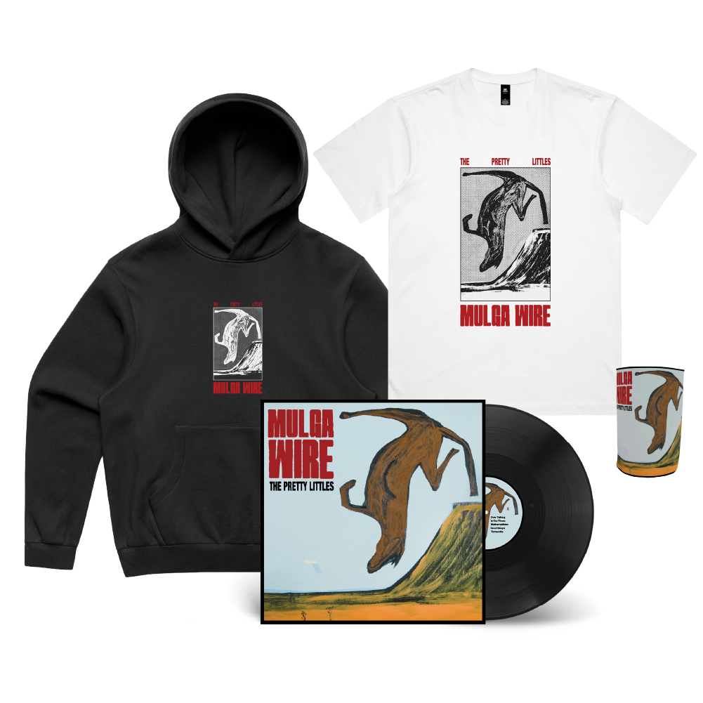The Pretty Littles / Mulga Wire LP Black Vinyl, T-Shirt, Hood & Stubby Holder ***PRE-ORDER***