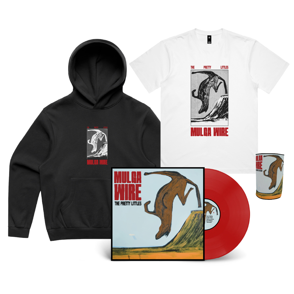 The Pretty Littles / Mulga Wire LP Red Vinyl, T-Shirt, Hood & Stubby Holder ***PRE-ORDER***