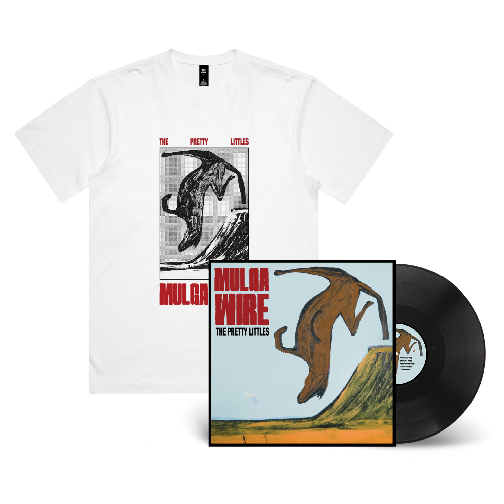 The Pretty Littles / Mulga Wire LP Black Vinyl & White T-Shirt ***PRE-ORDER***