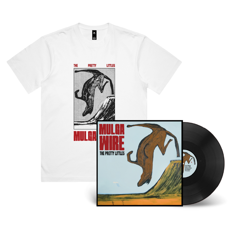 The Pretty Littles / Mulga Wire LP Black Vinyl & White T-Shirt ***PRE-ORDER***