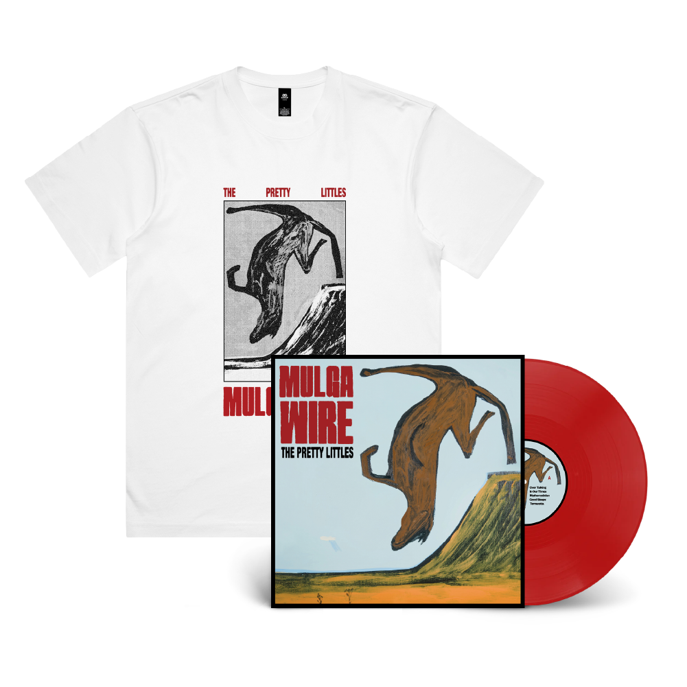 The Pretty Littles / Mulga Wire LP Red Vinyl & White T-Shirt ***PRE-ORDER***