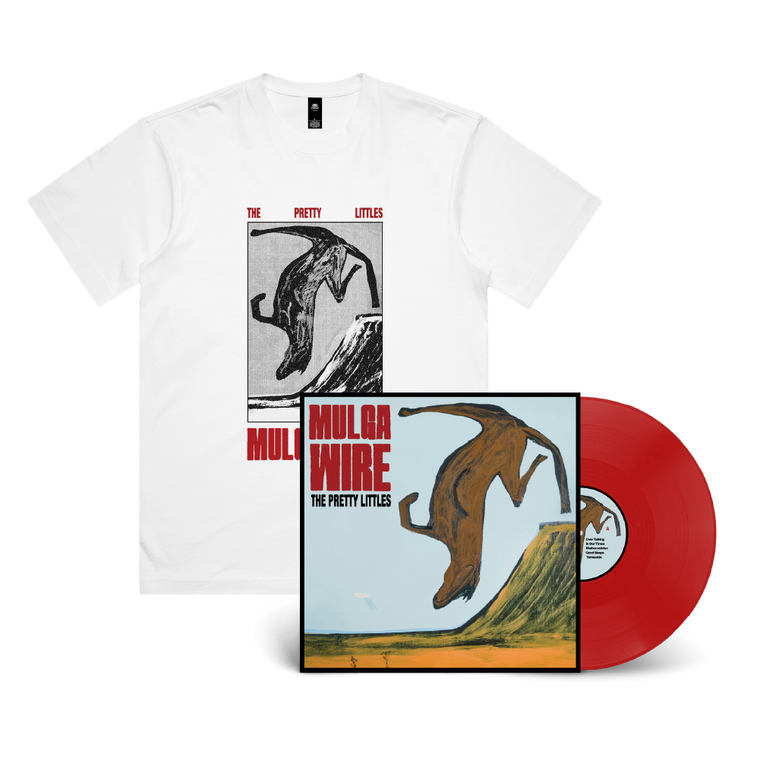 The Pretty Littles / Mulga Wire LP Red Vinyl & White T-Shirt ***PRE-ORDER***