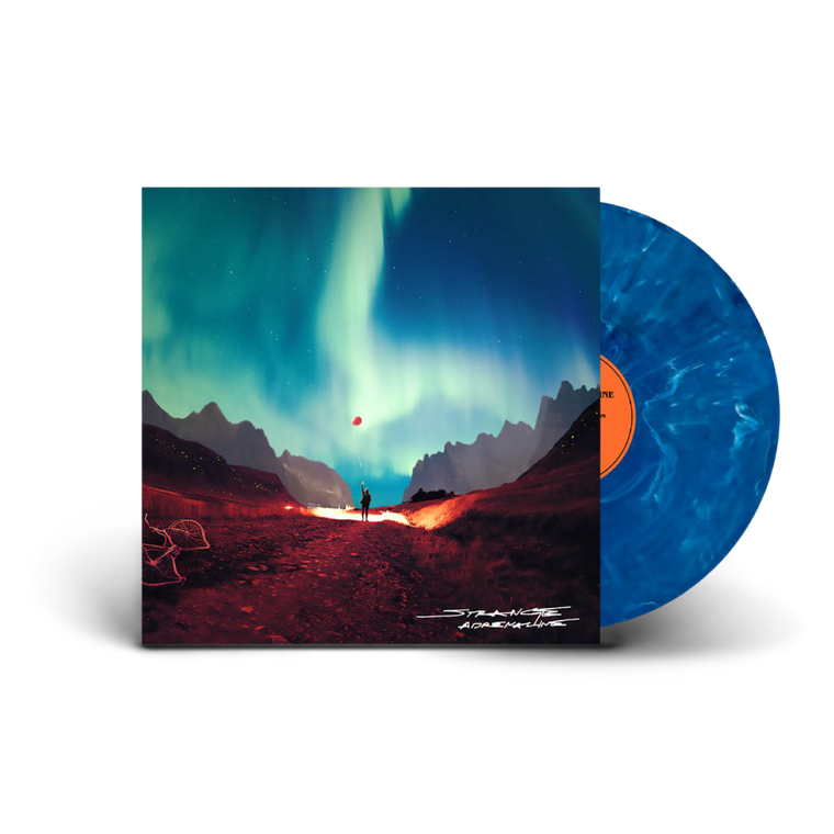 Nat Vazer / Strange Adrenaline LP Northern Lights Blue Marble Vinyl