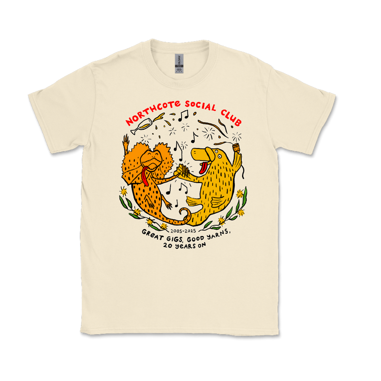 Northcote Social Club / Great Gigs, Good Yarns, 20 Years On Natural T-Shirt
