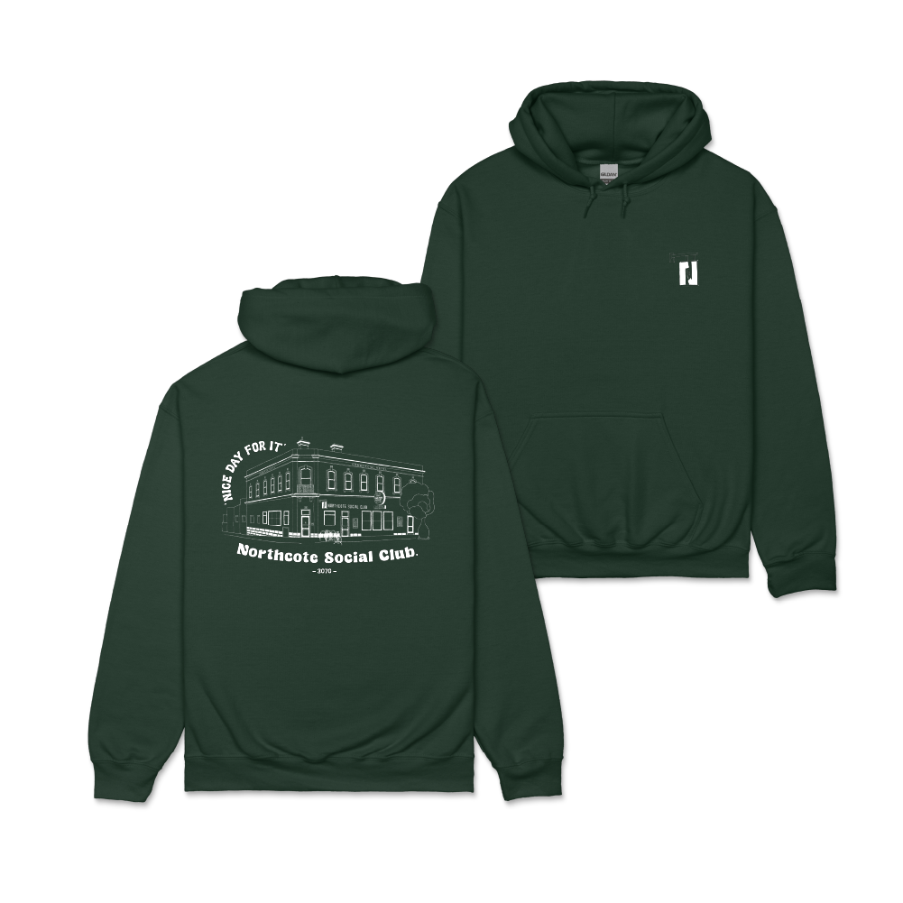 Green 2025 clickbait hoodie