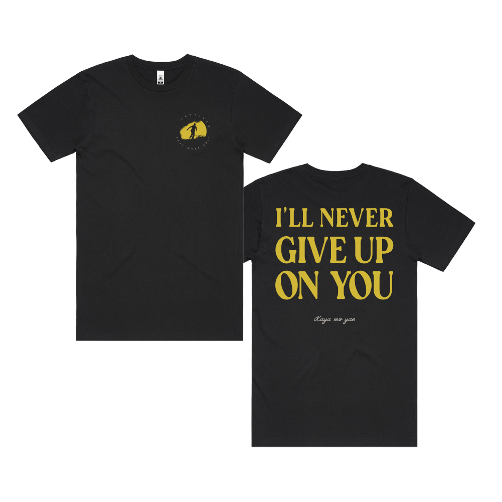 Never Give Up / Black Tee