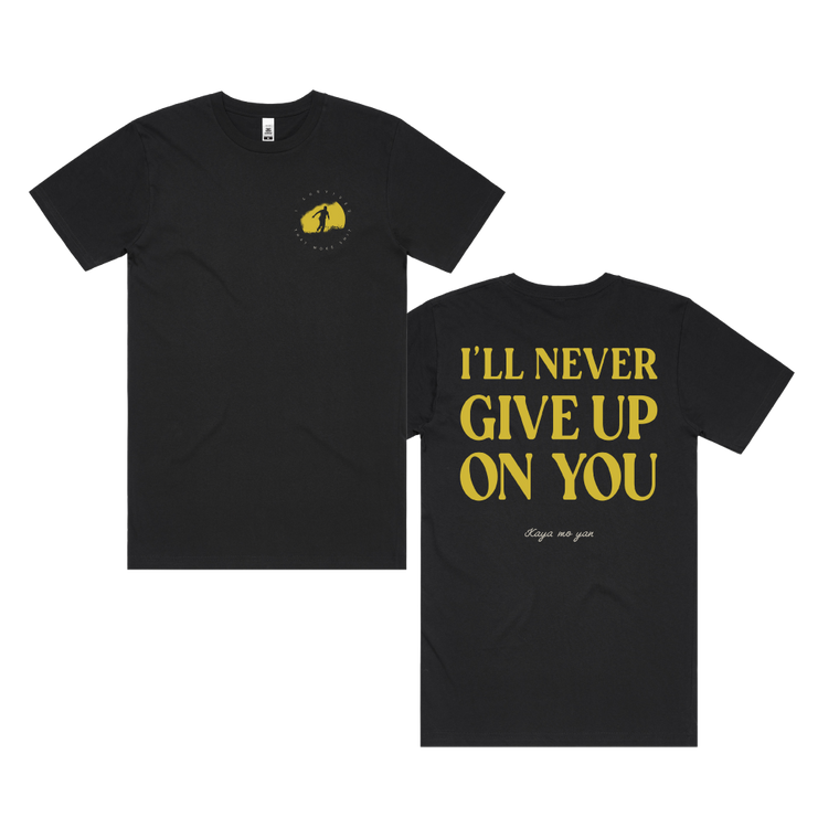 Never Give Up / Black Tee