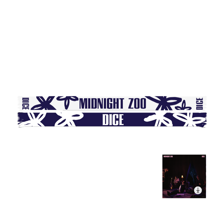 DICE / Navy & White Scarf + Midnight Zoo Digital Download