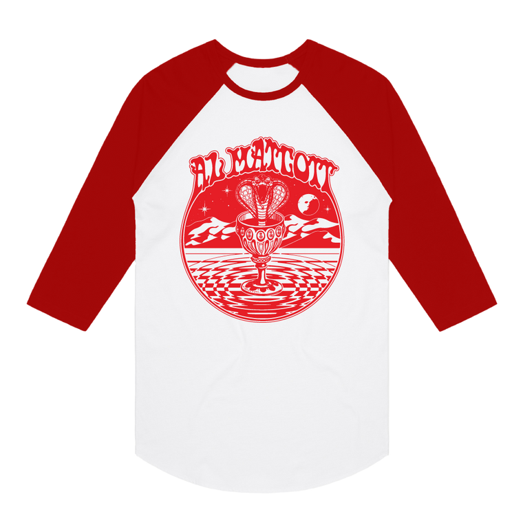 Nightmare / Raglan Red & White Longsleeve