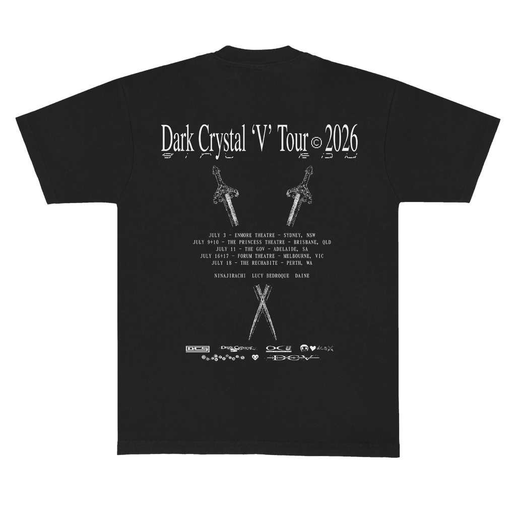 Ninajirachi / Dark Crystal Tour 2026 Black T-Shirt