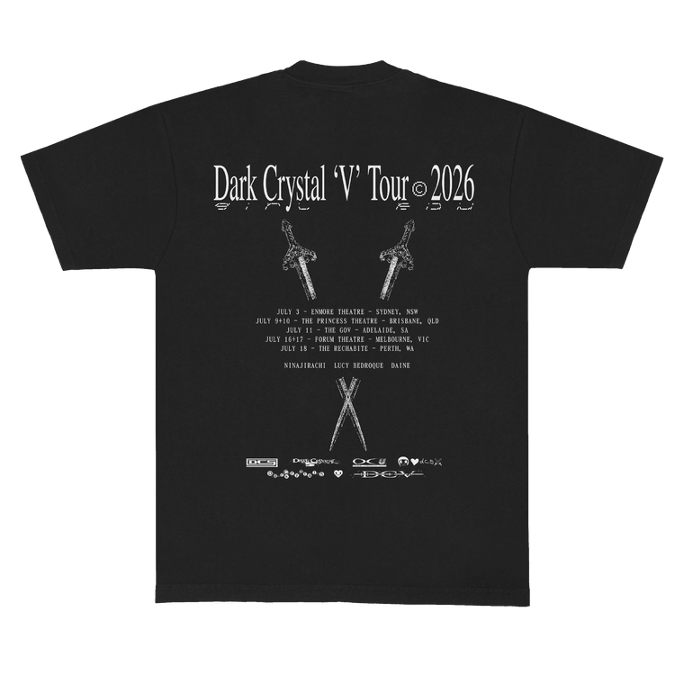 Ninajirachi / Dark Crystal Tour 2026 Black T-Shirt