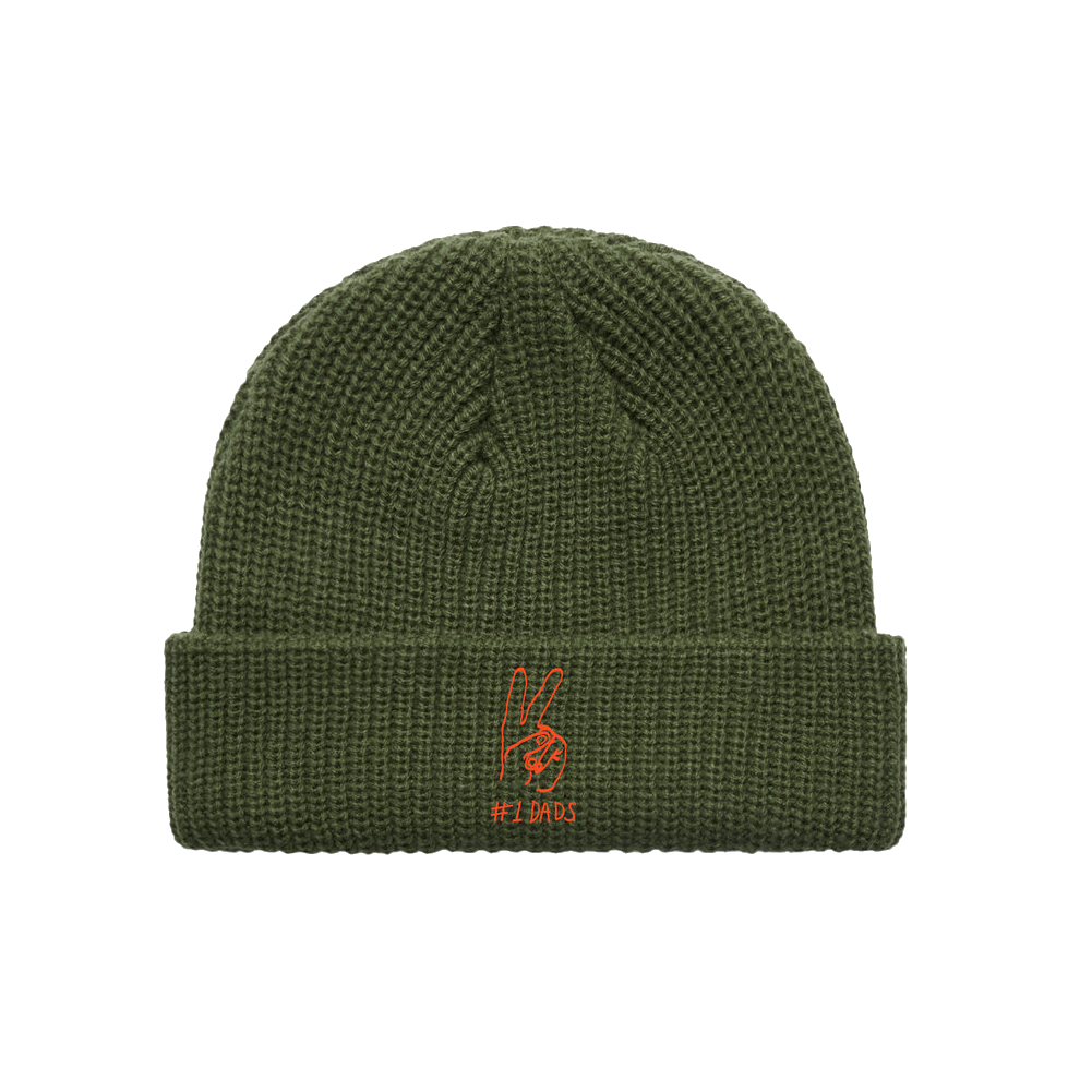 #1 Dads Day (2022 Exclusive) Peace Beanie - Army Green