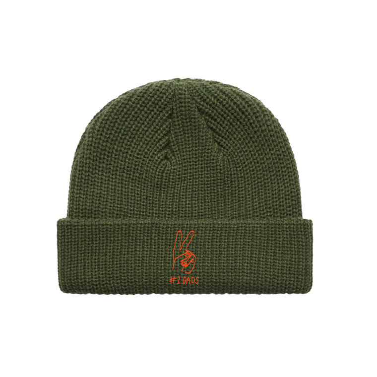 #1 Dads Day (2022 Exclusive) Peace Beanie - Army Green