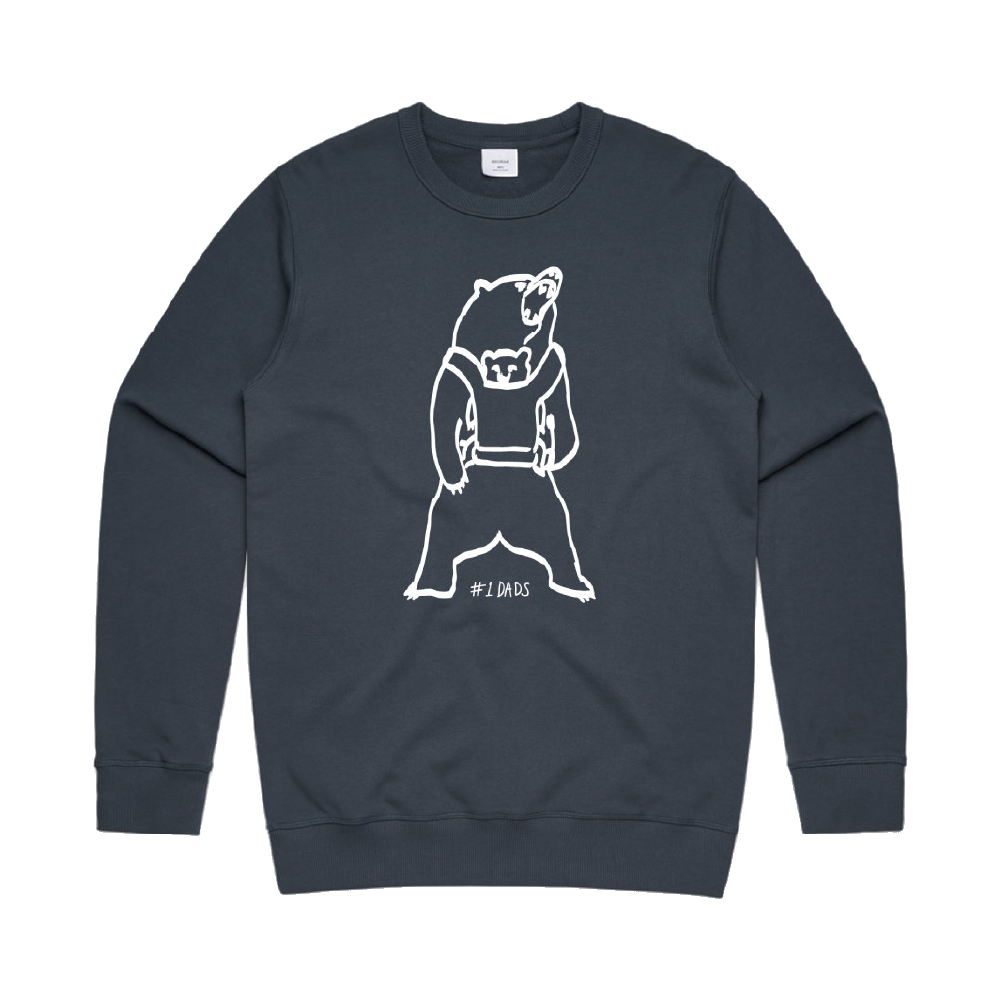 #1 Dads / Bears Sweater - Navy