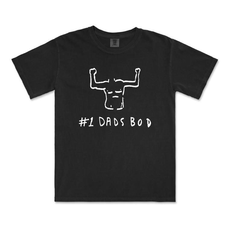 #1 Dads / Dads Bod - Black T-Shirt