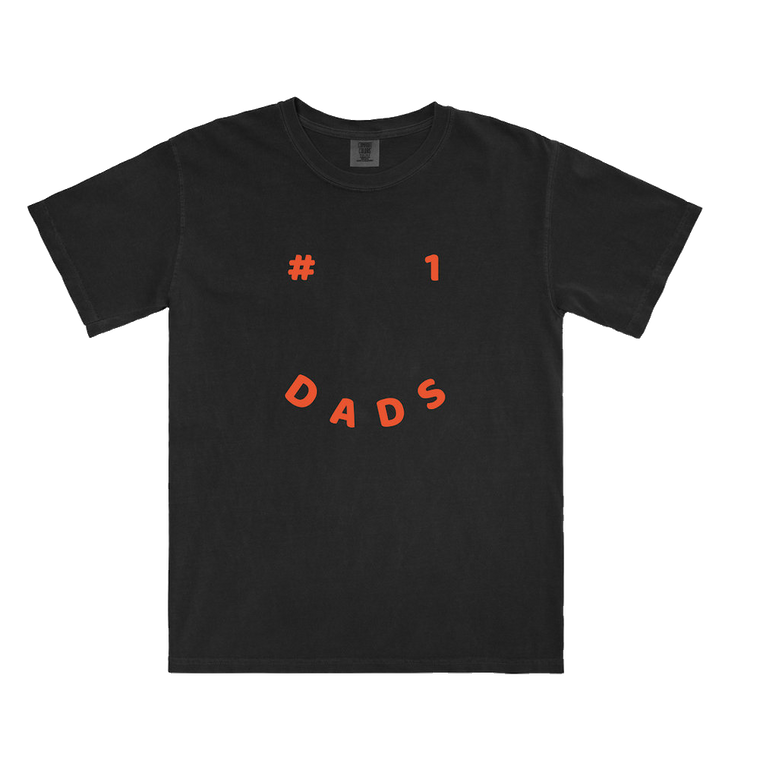 #1 Dads / Smile - Black T-Shirt