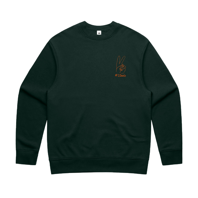 #1 Dads / Peace - Green Sweater
