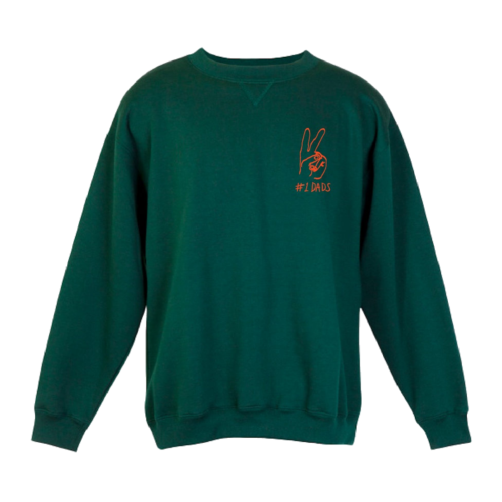 #1 Dads / Peace Sweater - Green