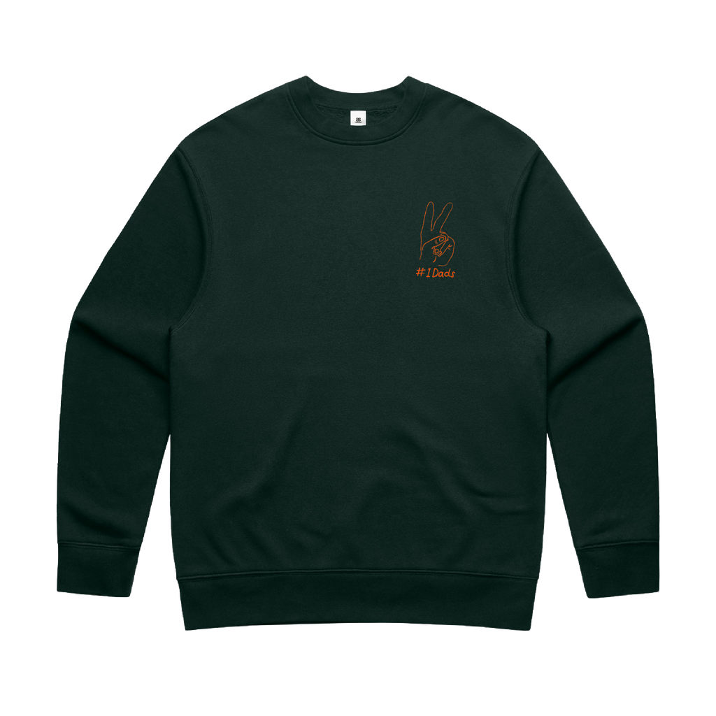 #1 Dads / Peace - Green Sweater ***PRE-ORDER***