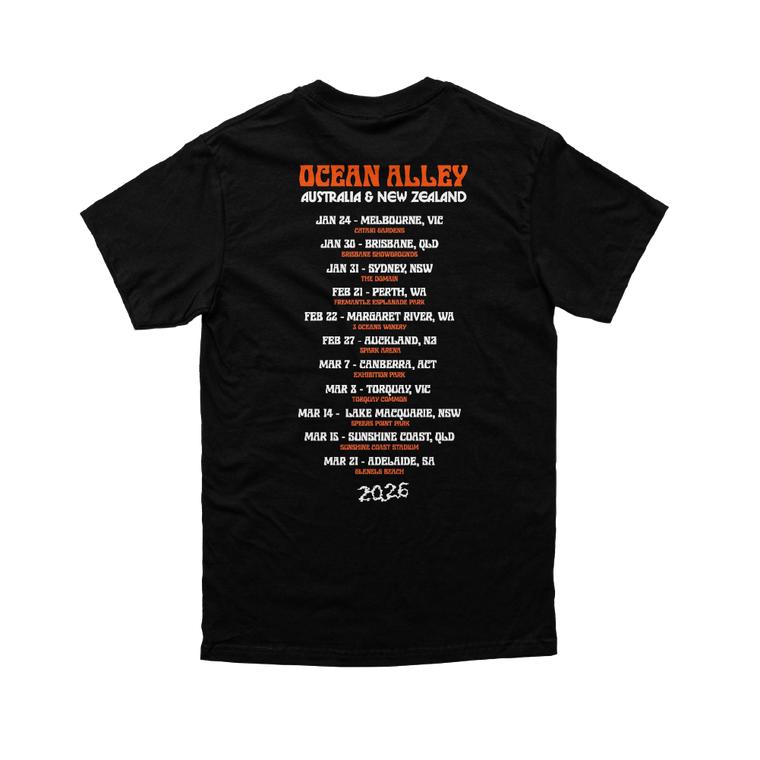 Ocean Alley / 2026 AUS NZ Tour Black Tee