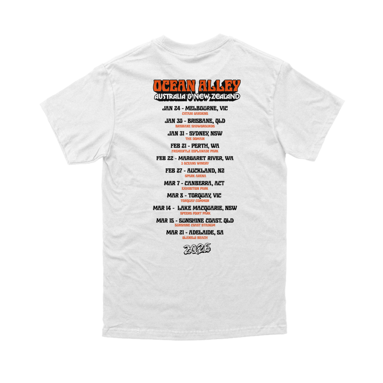 Ocean Alley / 2026 AUS NZ Tour White Tee