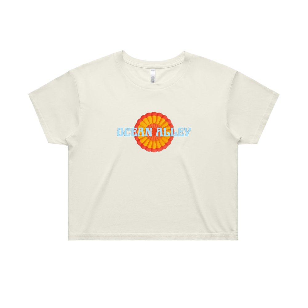 Ocean Alley / Love Balloon Cream Crop Tee
