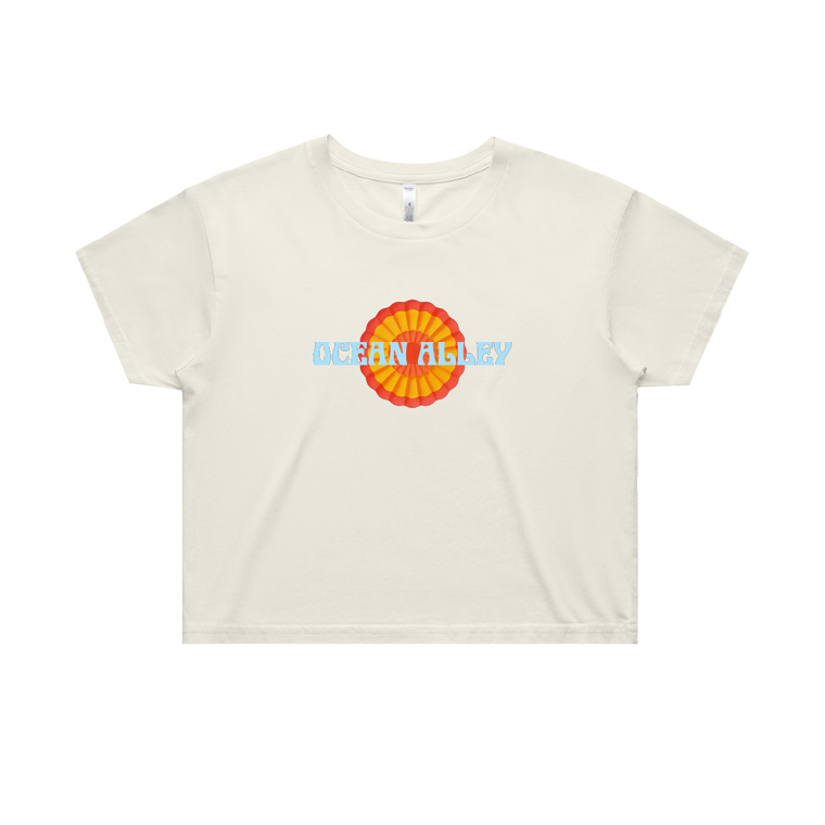 Ocean Alley / Love Balloon Cream Crop Tee