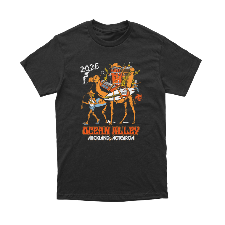 Ocean Alley / Auckland Exclusive 2026 Tour Black Tee