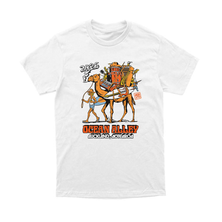 Ocean Alley / Auckland Exclusive 2026 Tour White Tee