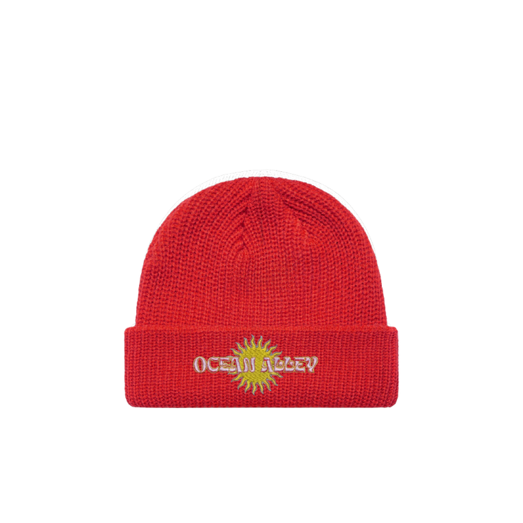 Ocean Alley / Retro Sun Red Beanie