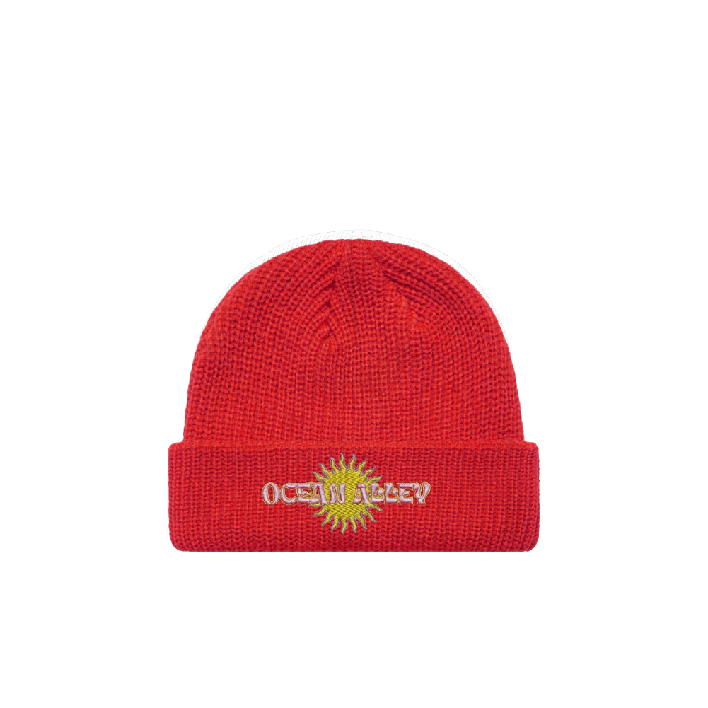 Ocean Alley / Retro Sun Red Beanie
