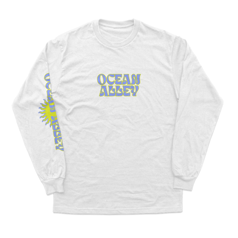 Ocean Alley / Retro Sun White Marle Longsleeve Tee