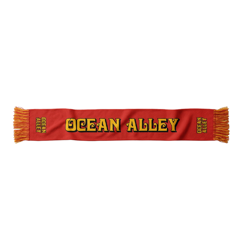 Ocean Alley / Logo Red & Yellow Scarf