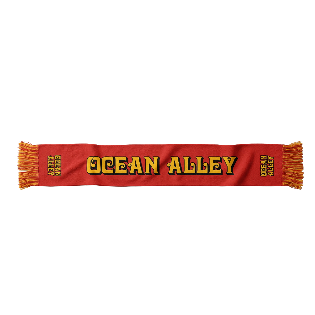 Ocean Alley / Logo Red & Yellow Scarf