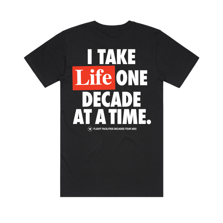 One Decade At A Time / Black T-Shirt