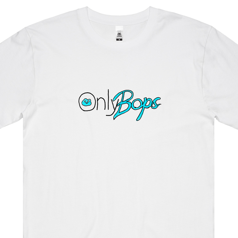 Only Bops / White T-Shirt