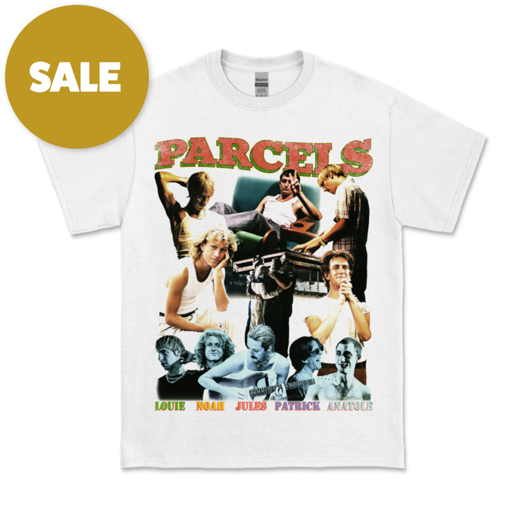 Parcels / Bootleg White T-Shirt
