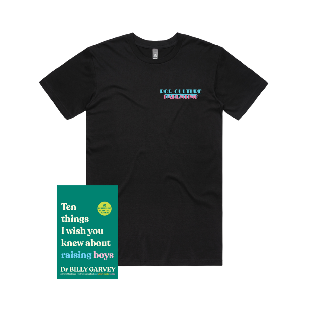 'Ten Things I Wish You Knew About Raising Boys' Book & Black Tee Bundle