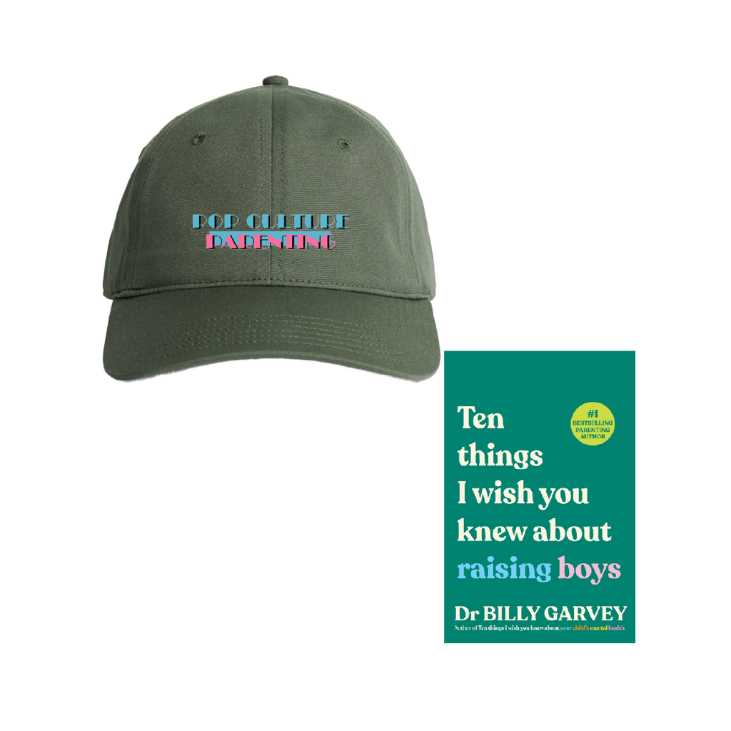 'Ten Things I Wish You Knew About Raising Boys' Book & Green Cap Bundle
