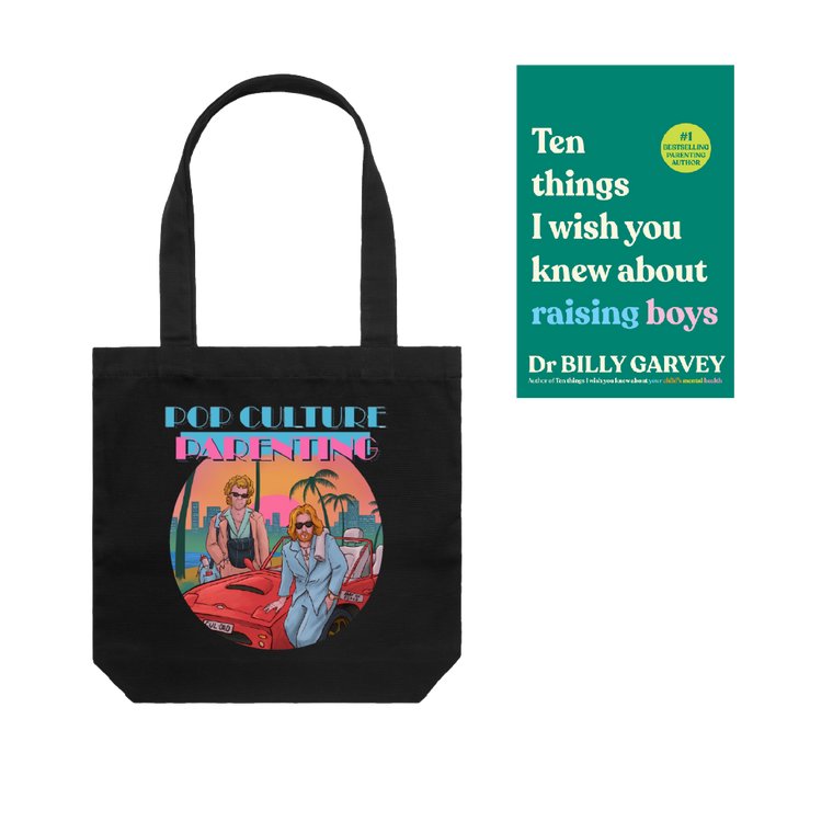 'Ten Things I Wish You Knew About Raising Boys' Book & Black Tote Bundle