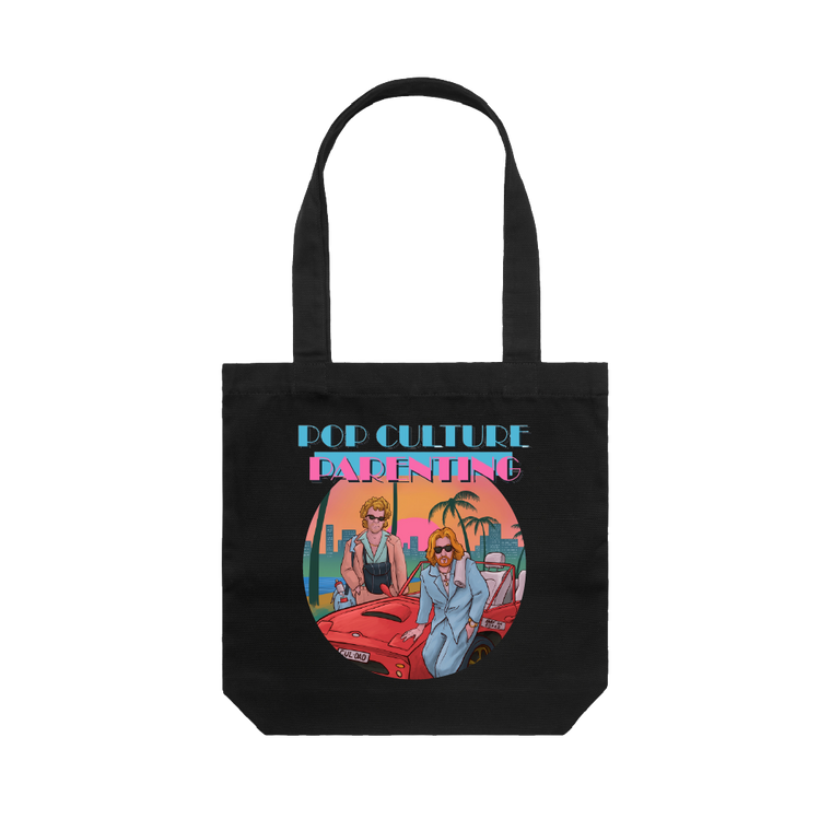 Pop Culture Parenting / Black Tote