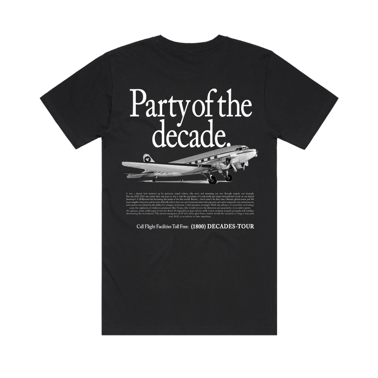 Party Of The Decade / Black T-Shirt